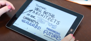 Hand drawn sketch on an iPad by Jen